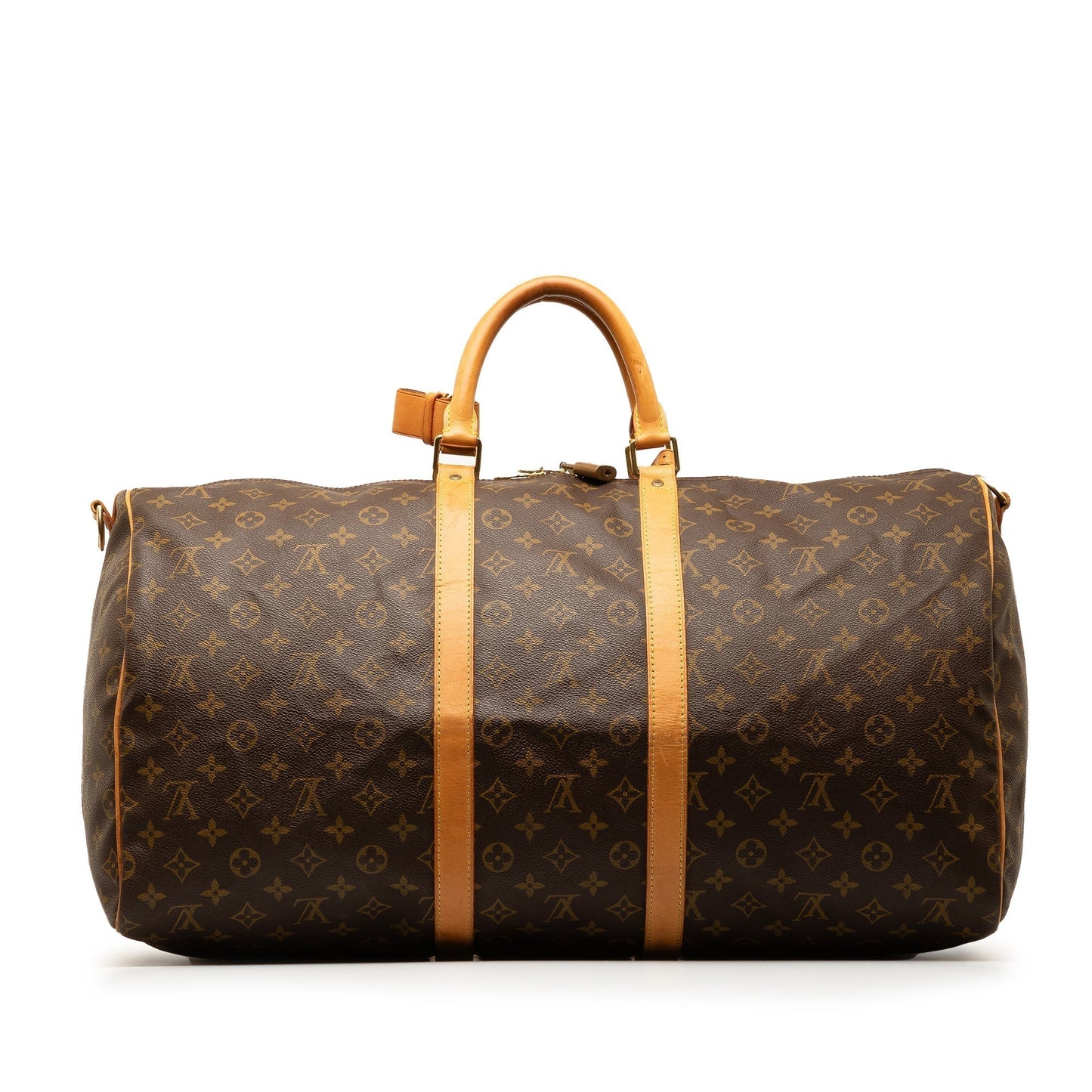Brown Louis Vuitton Monogram Keepall Bandouliere 55 Travel Bag