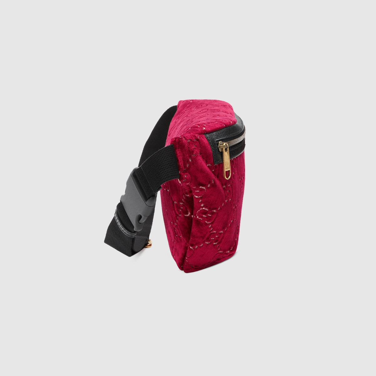 GG Velvet Belt Bag Red