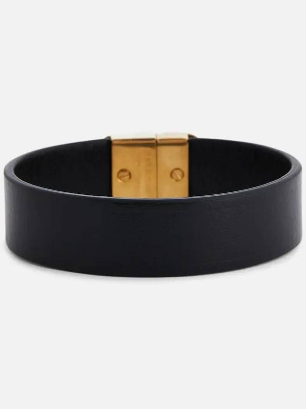 Luxury Balenciaga  BB Slim Cuff Bracelet Black