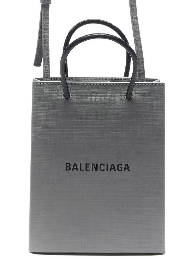Luxury Balenciaga  Logo Top Handle Tote Bag Grey