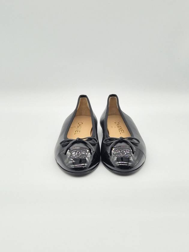 Lambskin Ballerina Flats Black Chanel
