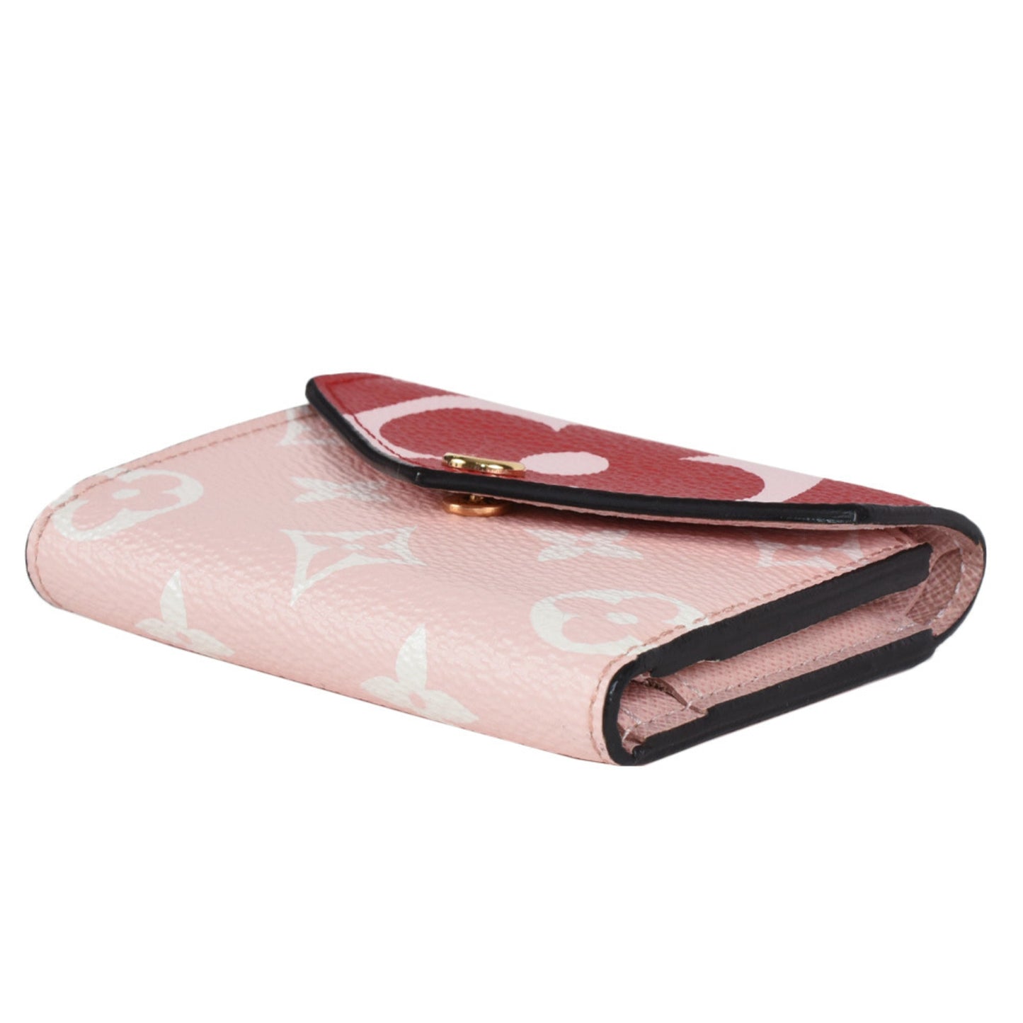 Louis Vuitton Monogram pink  Color Monogram Wallet (Tri-Fold)