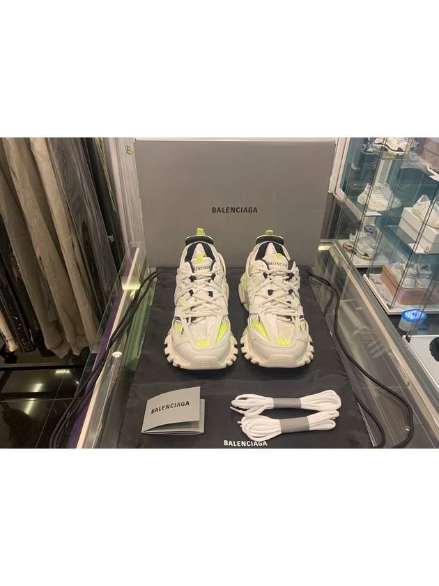Luxury Balenciaga  Track Low Top Sneakers Fluo Yellow White
