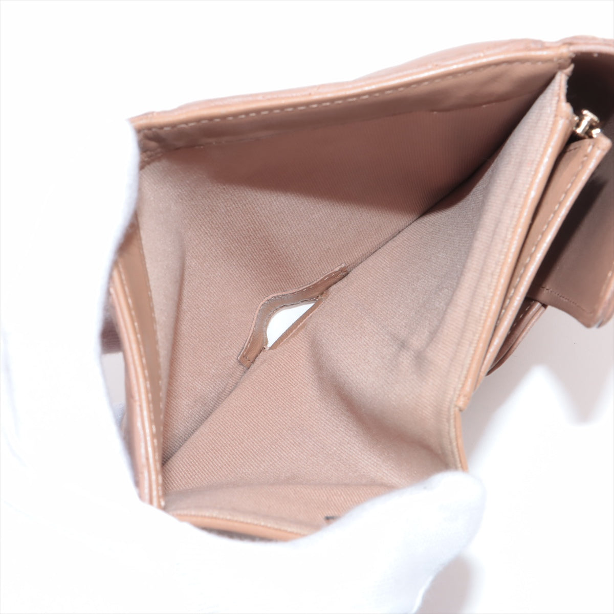 Chanel Matrasse  Wallet Beige G