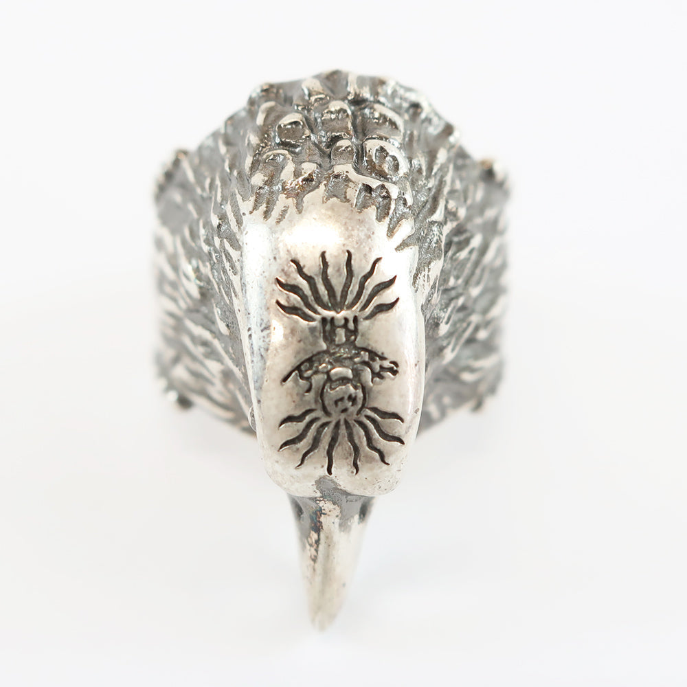Gucci Anger Forest Eagle Head Ring About 19-20 Anger Forest #20 Silver About 21.1g Ring Anger Bird AG925 Accessories  Weda