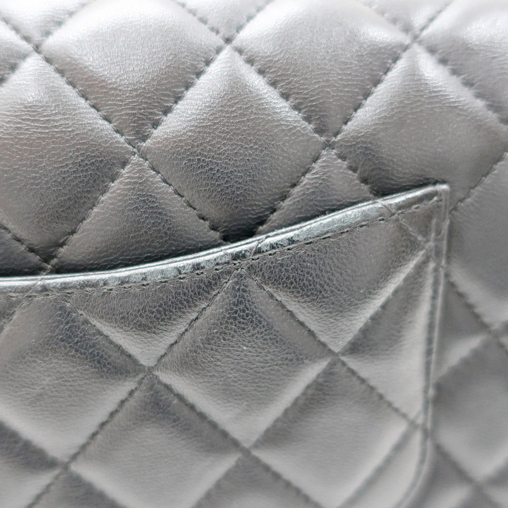 CHANEL Mini Flap Bag 20  Black Silver G  SV Chainsholder Bag Coco Black  A69900