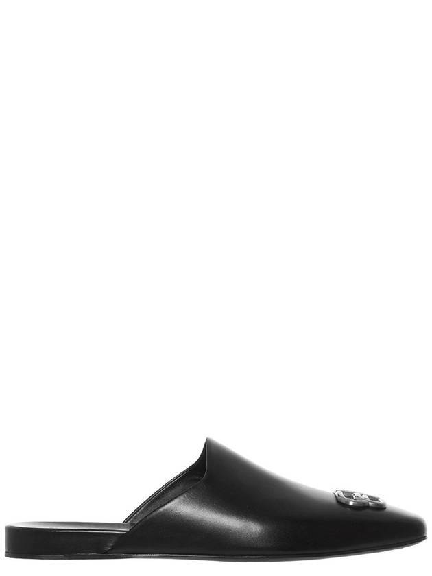 Luxury Balenciaga  Cosy BB Logo Mules Black