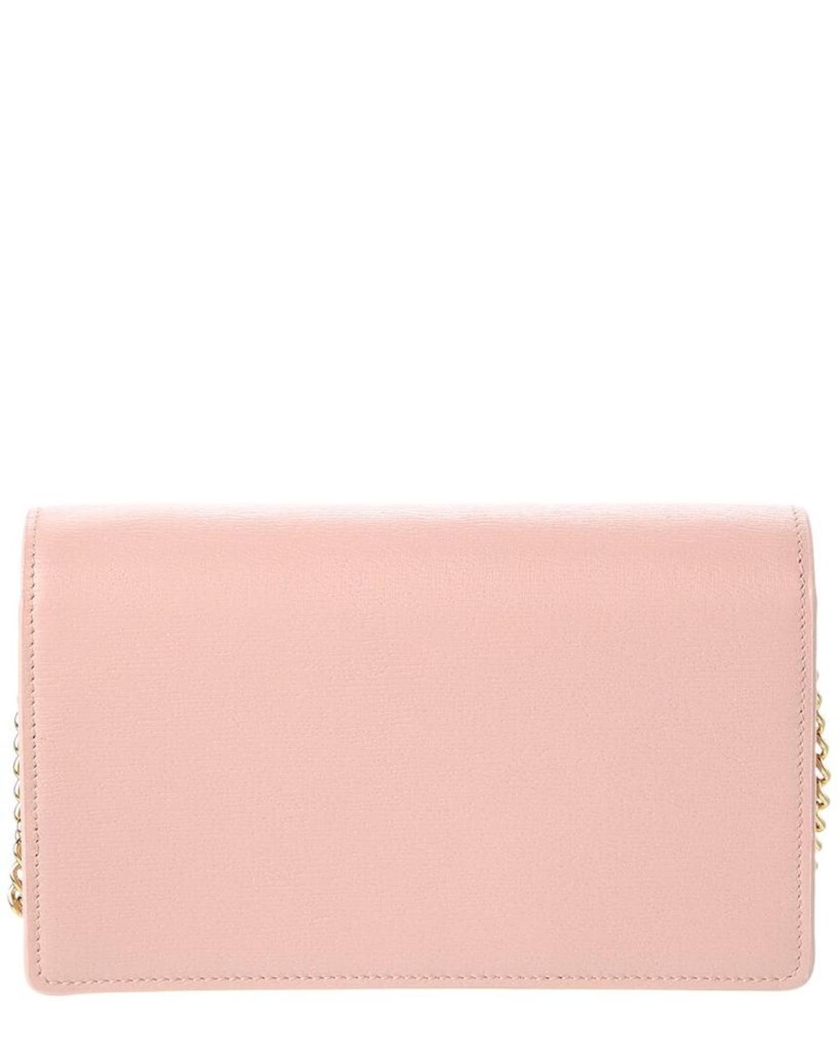 Gucci Script Leather Chain Wallet
