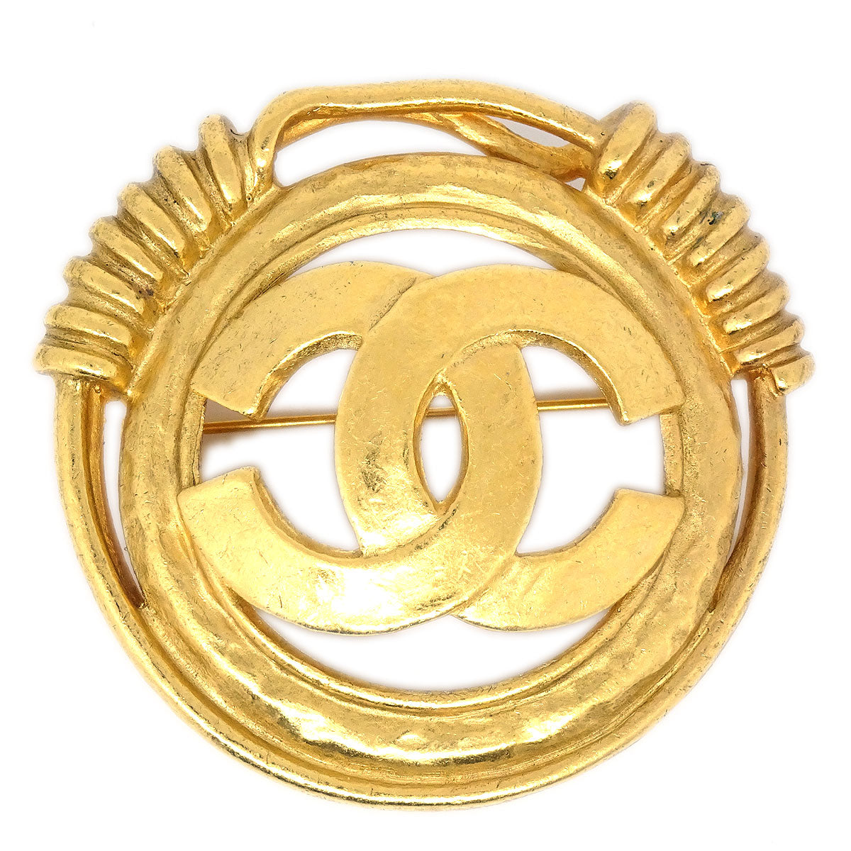 Chanel 1994 CC Spring Border Brooch Large