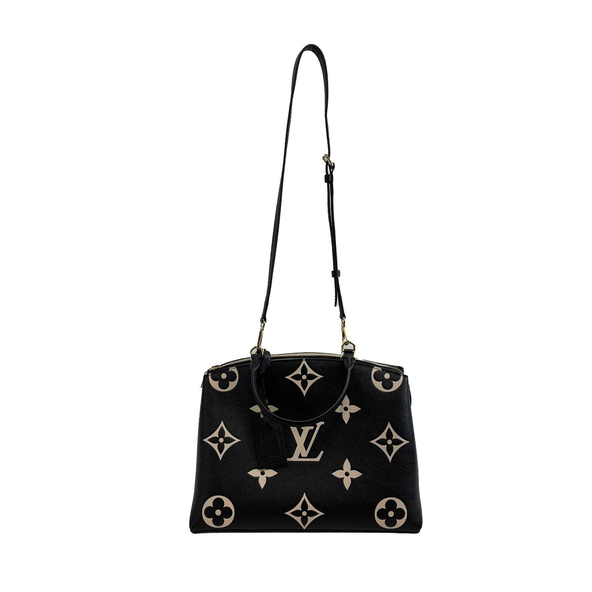 LOUIS VUITTON NEW Grand Palais Large Bicolor Monogram Top Handle w/ Strap
