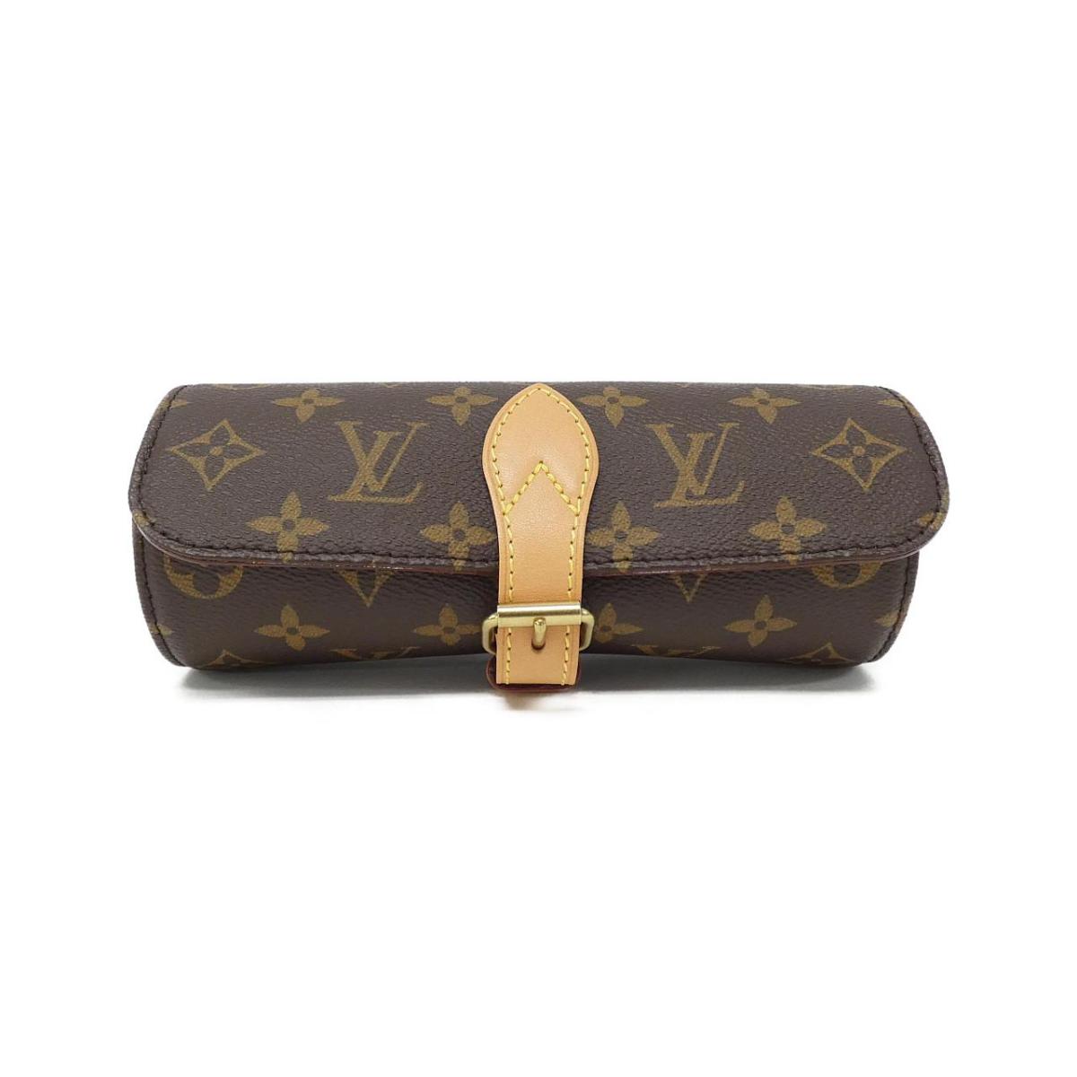 Louis Vuitton Monogram Etuy 3 Montel M47530 Watch Case