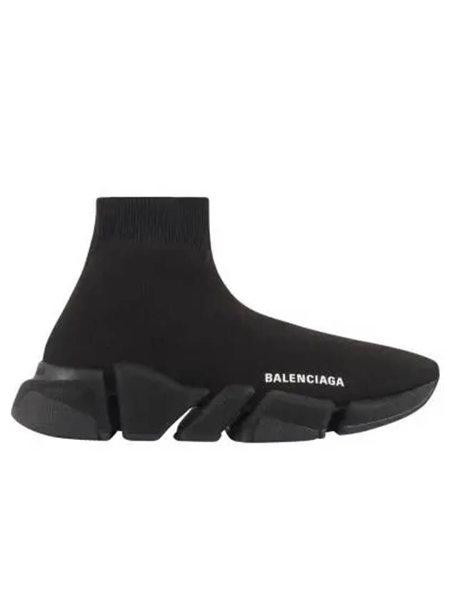 Luxury Balenciaga  WoMen's Speed 2 0 Recycled Knit High Top Sneakers Black