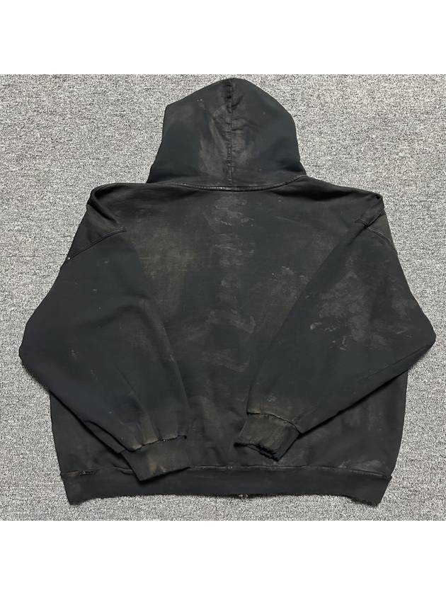 Luxury Balenciaga  Mud Distressed Hooded Zip Up 100
