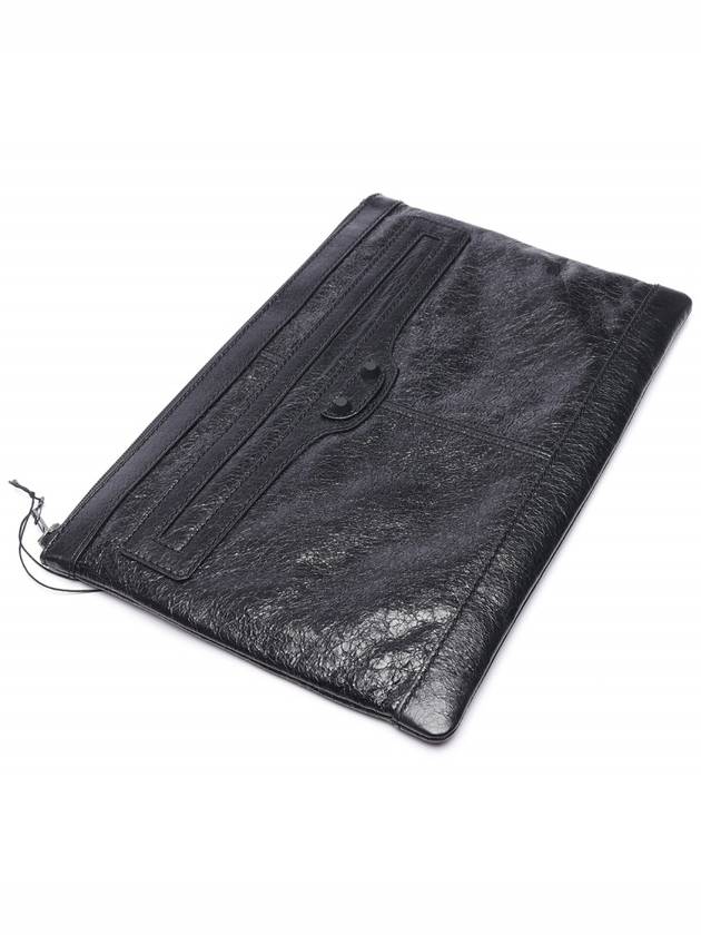 Luxury Balenciaga  Classic Clip Clutch Bag Black