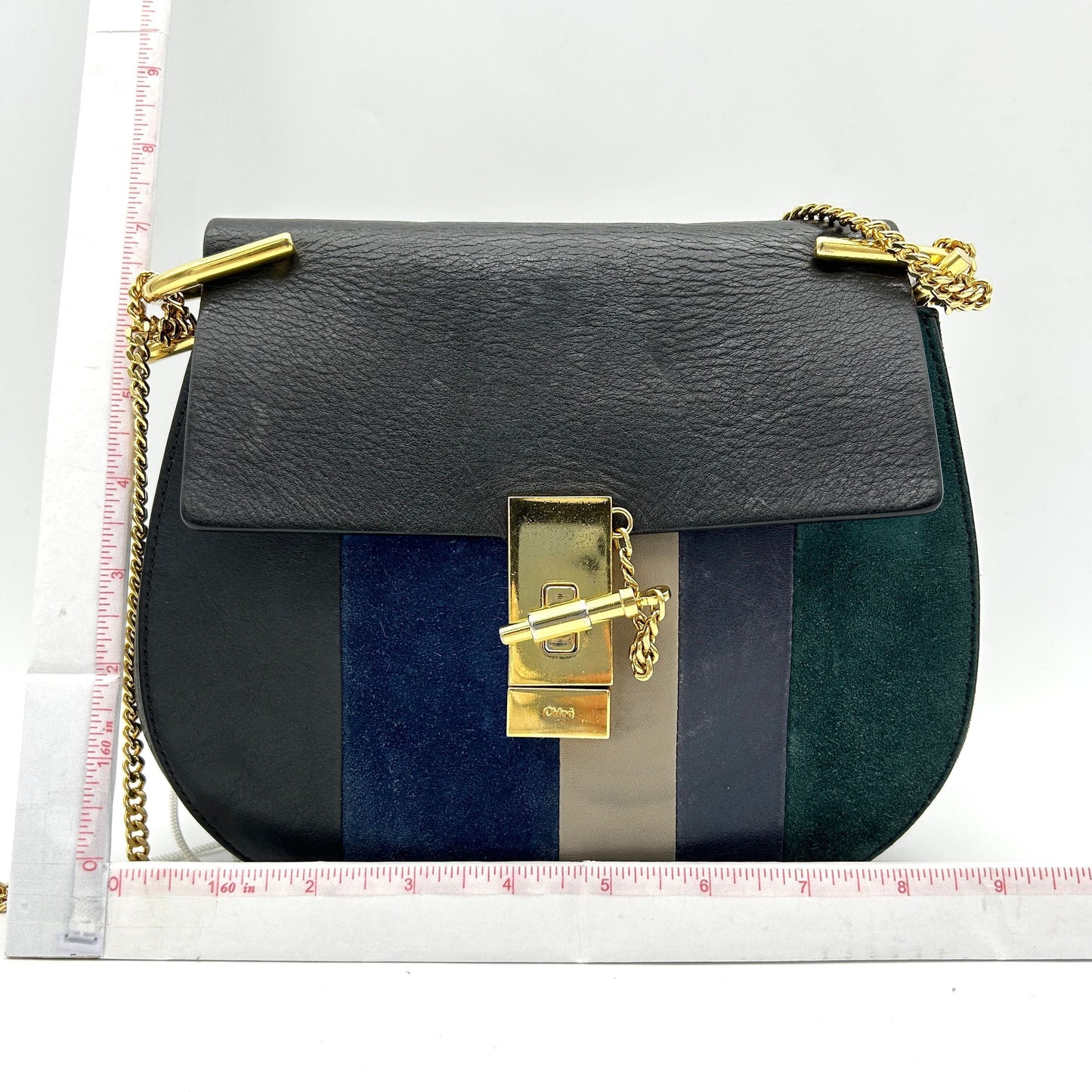 Chloé Striped Drew Bag - Black Crossbody Bags, Handbags LA15186