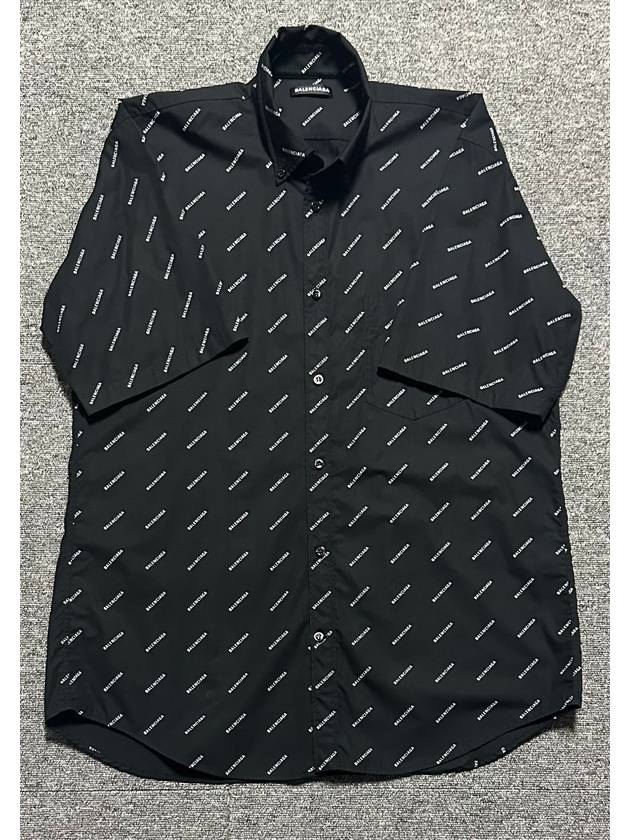 Luxury Balenciaga  Multi logo short sleeve shirt 105