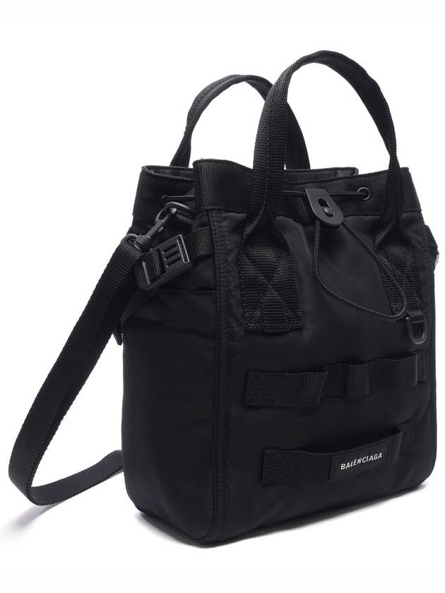 Luxury Balenciaga  Army Logo Small Tote Bag Black