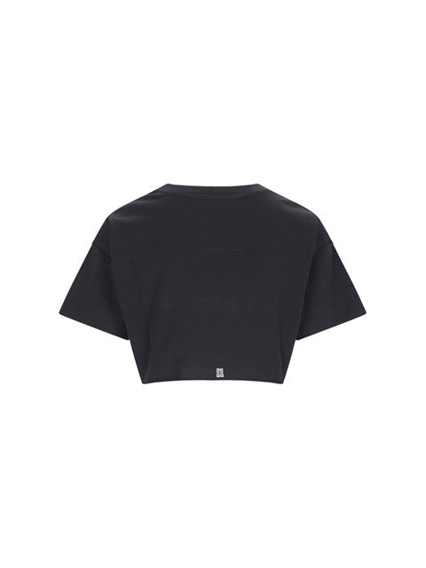 Givenchy Women Logo Cropped T-Shirt
