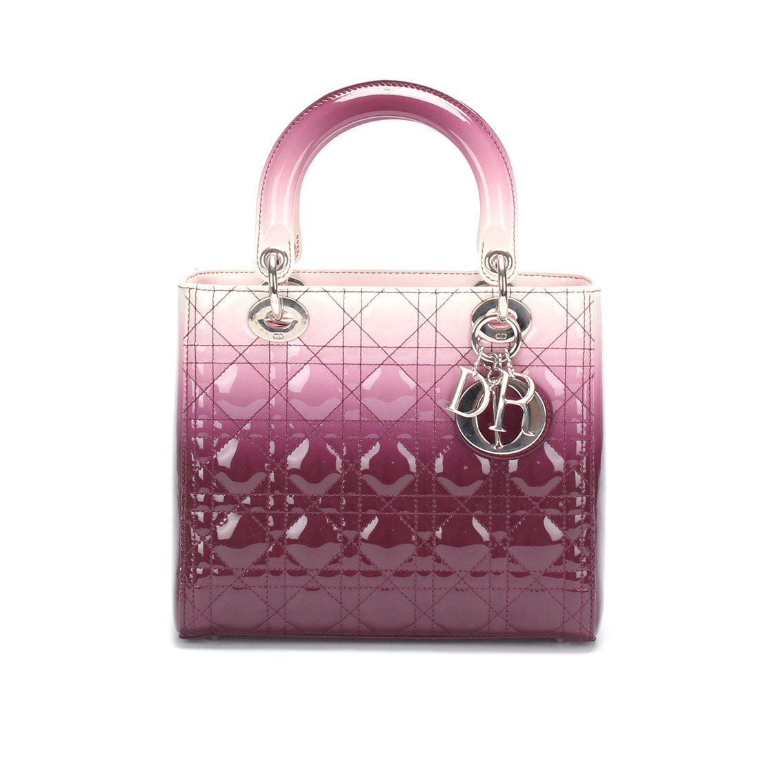 Lady Dior patent leather handbag