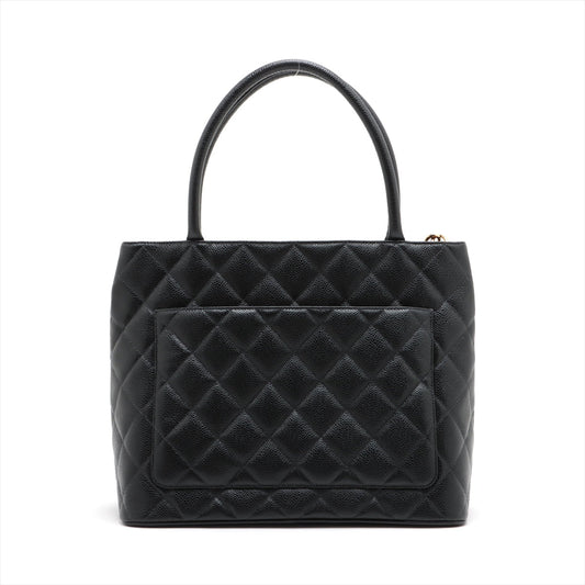 Chanel  Caviar S Tote Bag Black G  8th