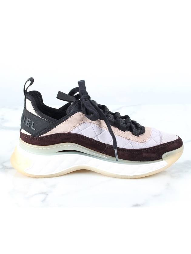 Mixed fiber CC logo sneakers 36 230 Chanel