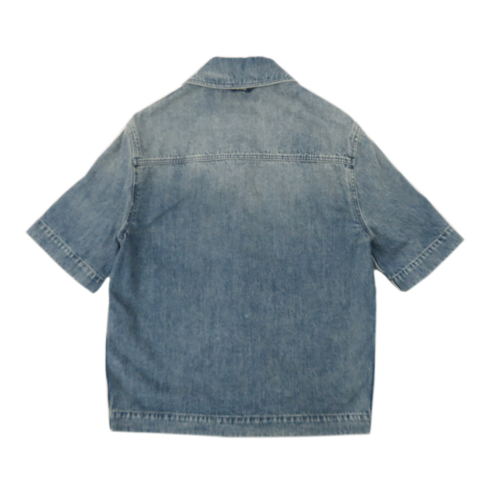 Louis Vuitton Short Sleeve Denim Workwear Monogram  y 1ABLDF XS Size  Clothes Apparel Fashion Fine s