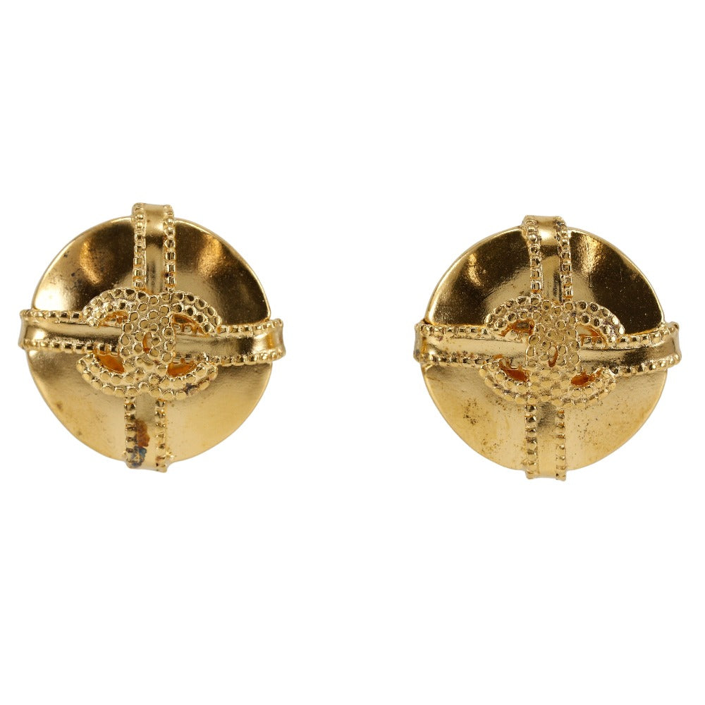 Chanel CHANEL COCOMARK Earring Vintage G  French made 1997 97A  20.2g COCO Mark