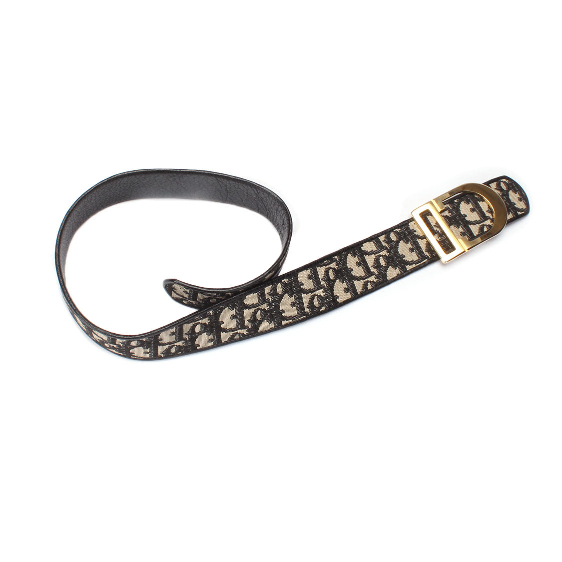 Oblique Canvas & Leather Belt