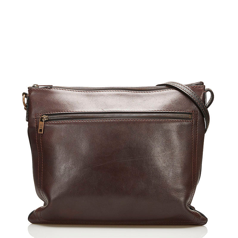 Louis Vuitton Utah Sacca M92073 Coffee Brown Leather Men Louis Vuitton