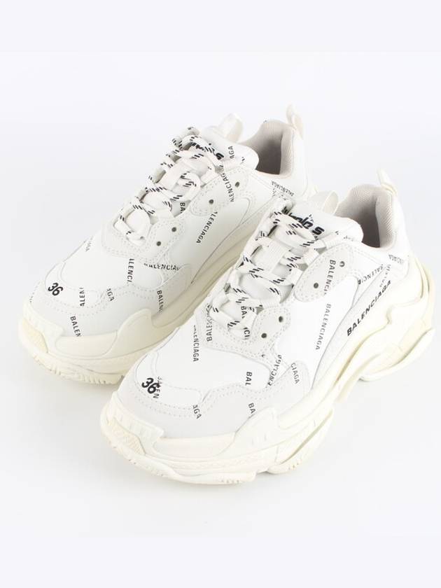 Luxury Balenciaga  Triple S Multi Logo White 36 230
