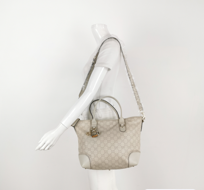 Gucci two-way Bag white