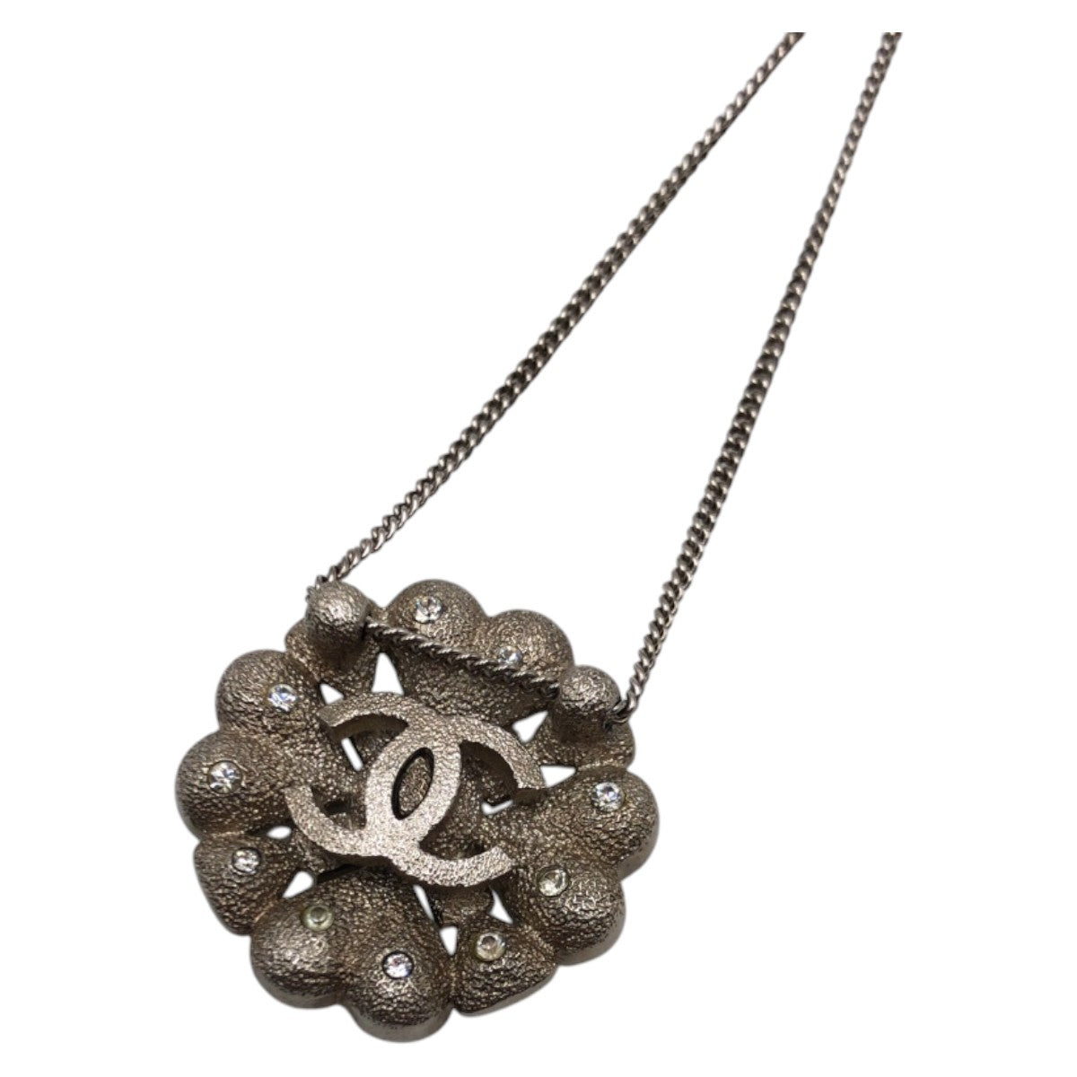 Chanel Clover Coco Mark Necklace Pendant