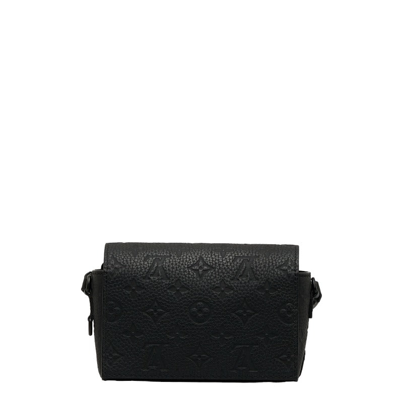 Louis Vuitton Trion Monogram Steamer Wearable Wallet Shoulder Bag M81746 Noir Black Leather Men Louis Vuitton