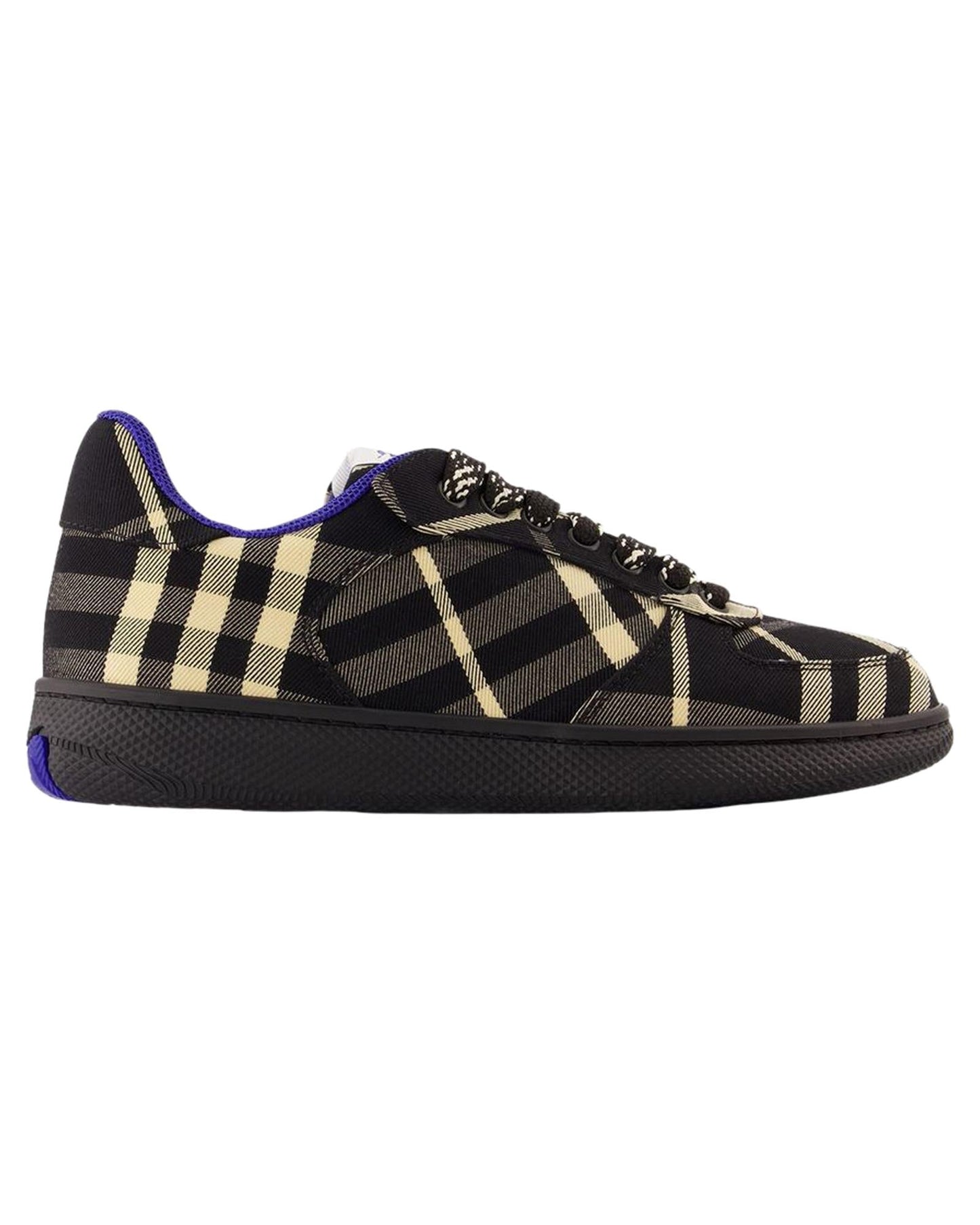 Burberry Checkered Pattern Sneakers Women Black | Black 36 black | black