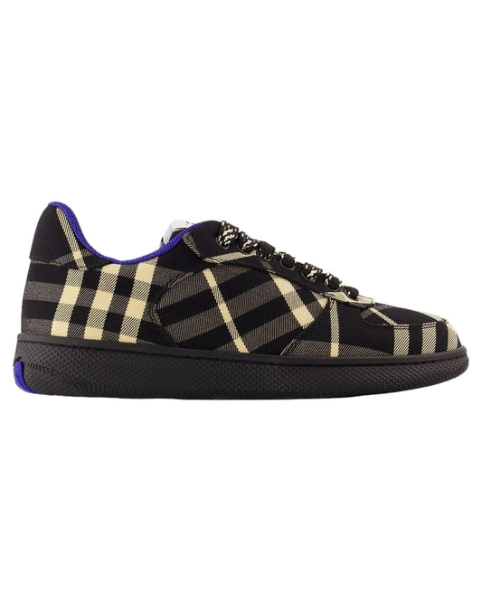 Burberry Checkered Pattern Sneakers Women Black | Black 36 black | black