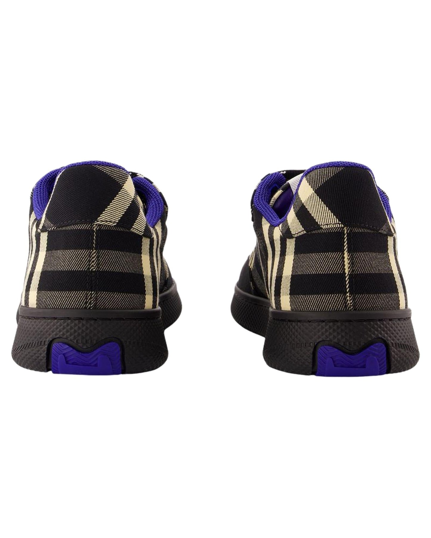 Burberry Checkered Pattern Sneakers Women Black | Black