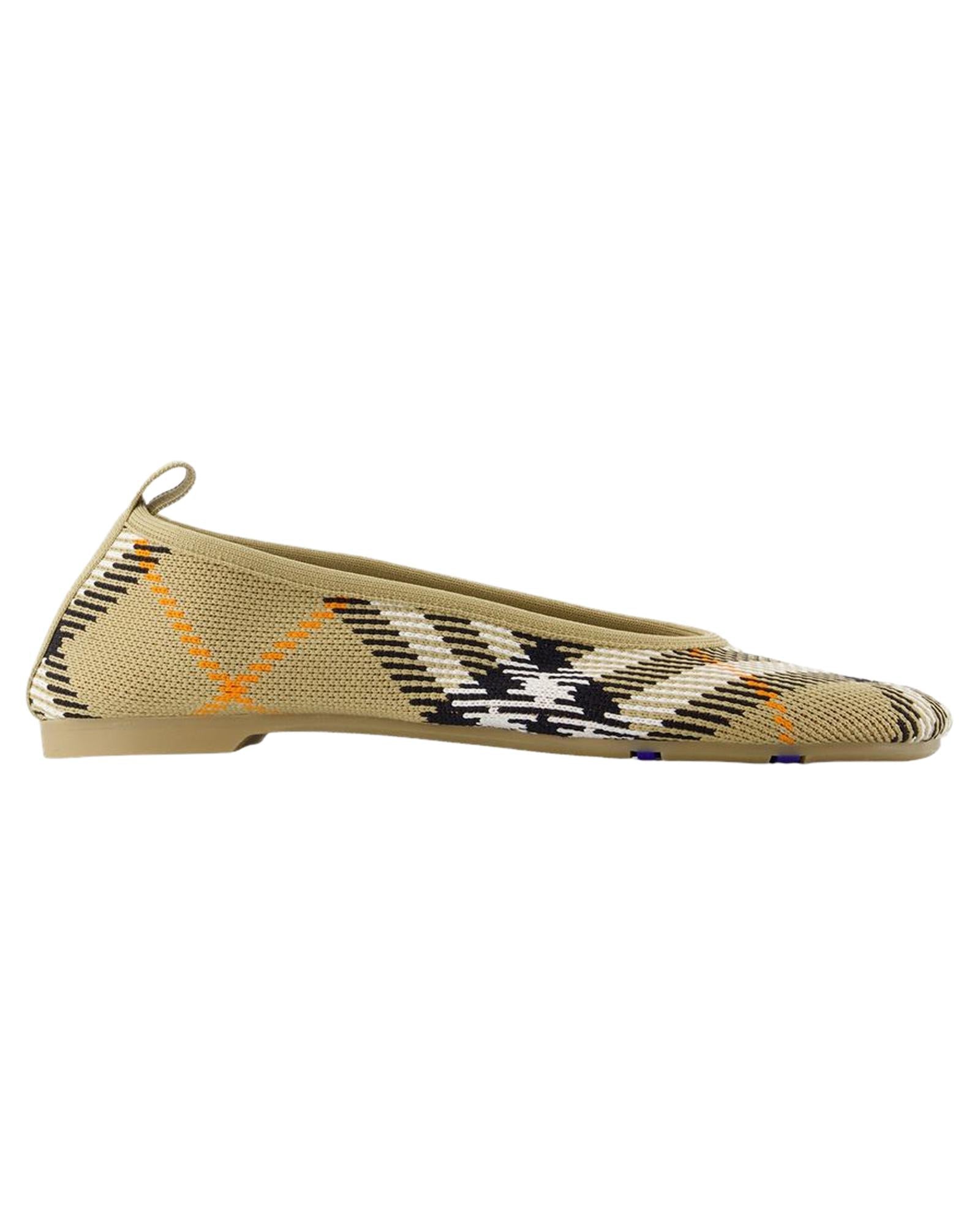 Burberry SlipOn Tartan Flats Women Brown | Beige 35 brown | beige