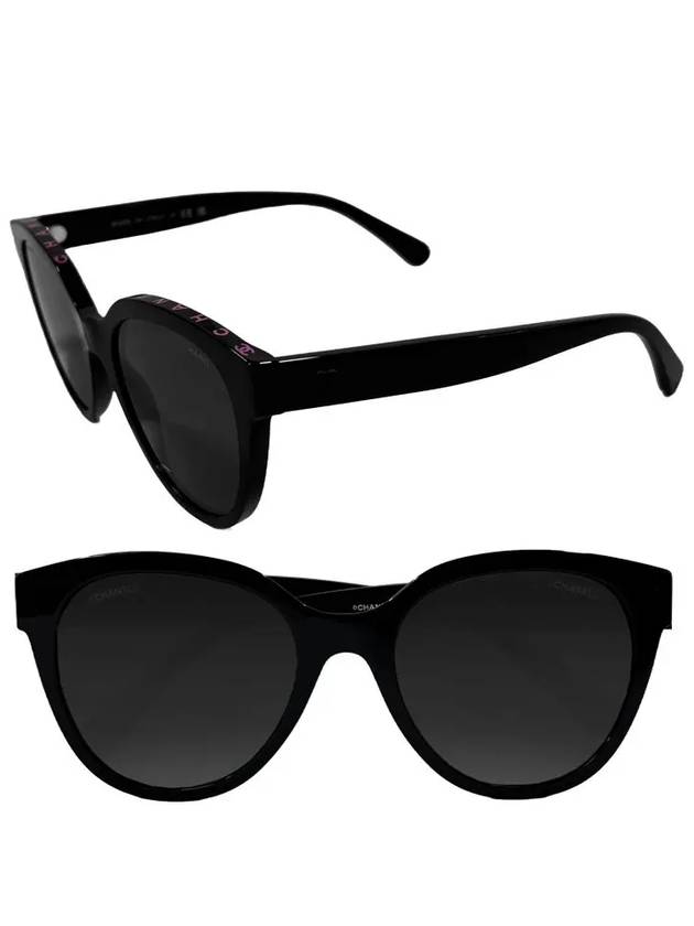 Eyewear Butterfly Acetate Sunglasses Black Chanel