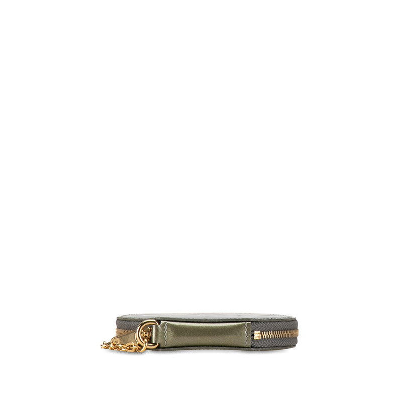 Louis Vuitton Monogram Vernis Portemoney Shapo Coin Case M91415 Grail Deco Light Olive Oil Patent Leather  Louis Vuitton
