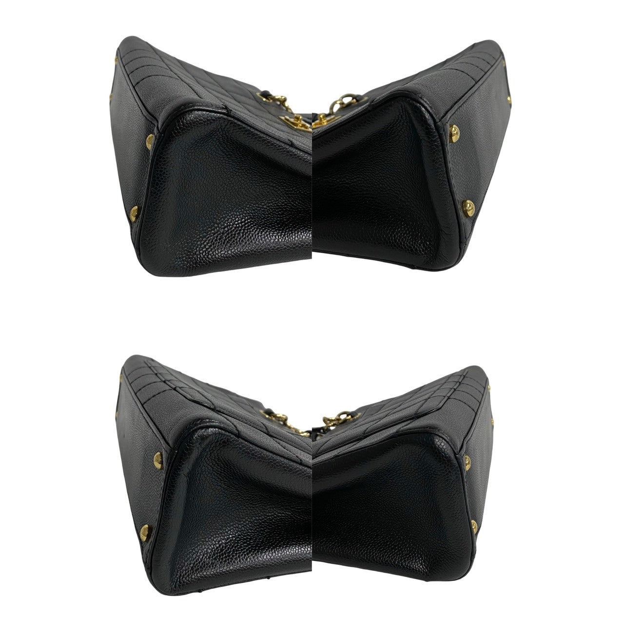 CHANEL Tote Bag Matt caviar skin black Caviar skin