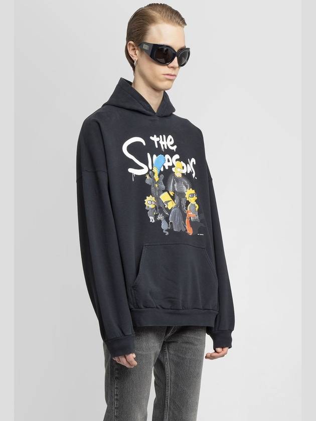 Luxury Balenciaga  Men's Simpson Overfit Hoodie Black