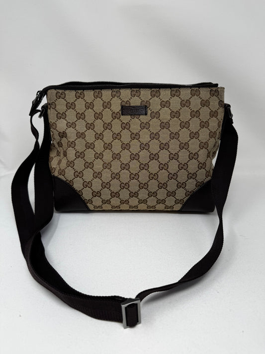Gucci Joy Messenger Bag GG Canvas Small Brown B-