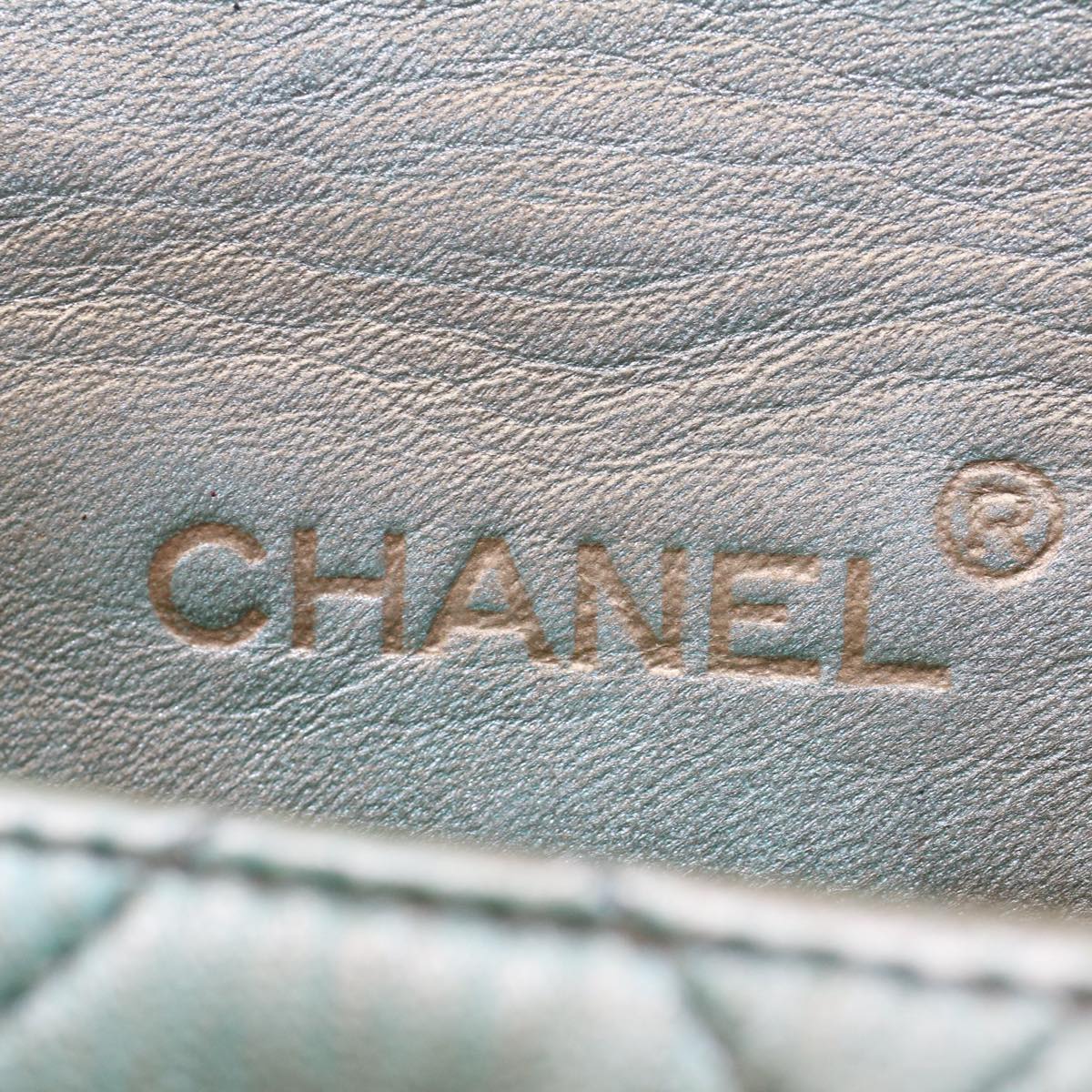 Top Quality Chanel Matelasse Turn Lock Chain Shoulder Bag Lamb Skin Gold CC Auth 51274A