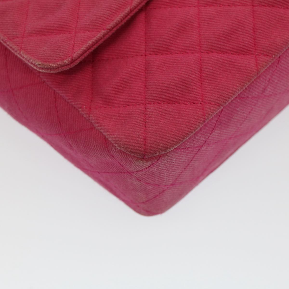 Top Quality Chanel Matelasse 25 Chain New Shoulder Bag Canvas Pink CC Auth 51276A
