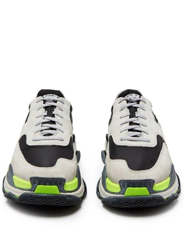Luxury Balenciaga  Triple S Low Top Sneakers Grey Yellow