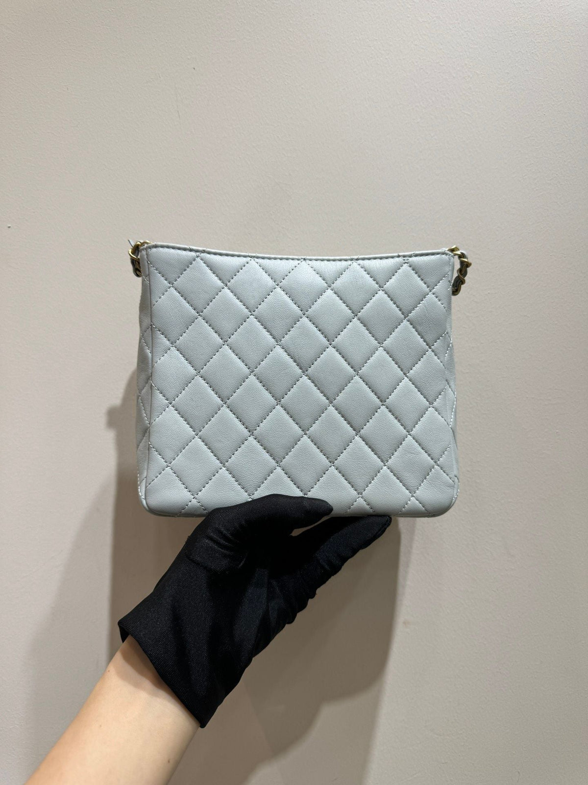 Chanel hobo chip baby blue 108739
