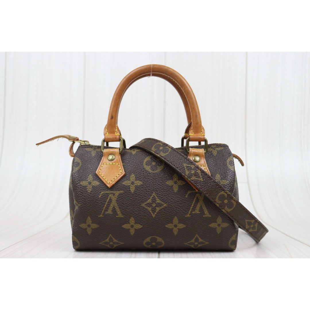 Good ( Rank AB)｜ LV Monogram Mini Speedy Handbag With Shoulderstrap｜25031302