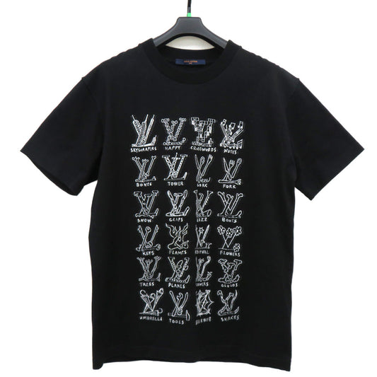 Louis Vuitton LV Cartoon   Black Size M 2021SS Cotton LV  Tops Apparel Clothes Mens