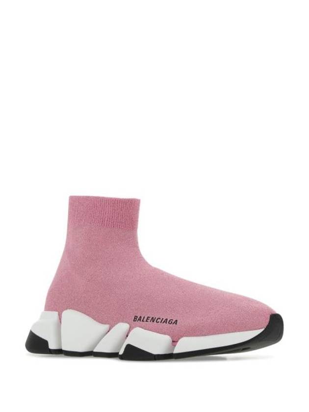 Luxury Balenciaga  Speed 2.0 High Top Sneakers Pink