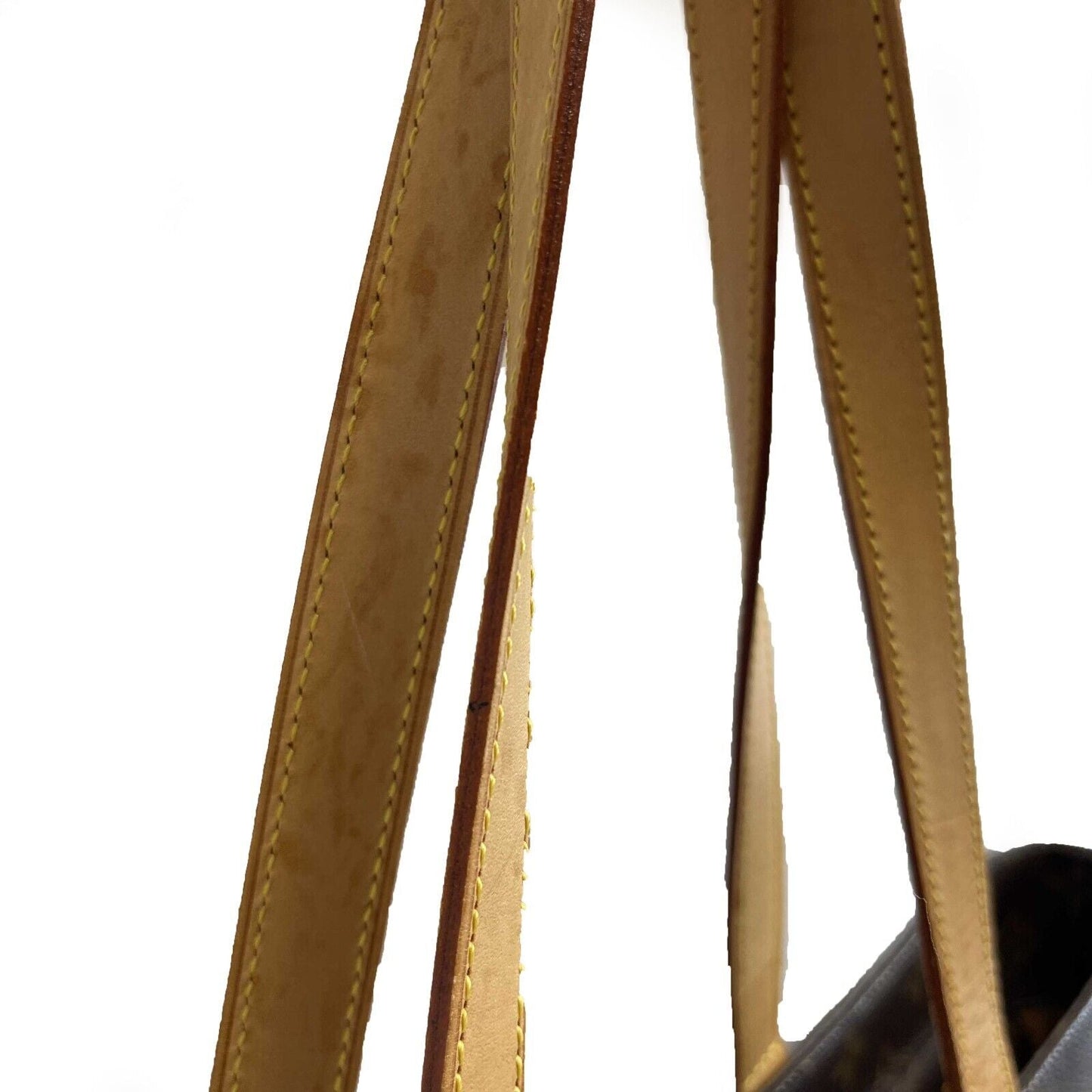 LOUIS VUITTON Luco Monogram Canvas Tote Handbag Brown